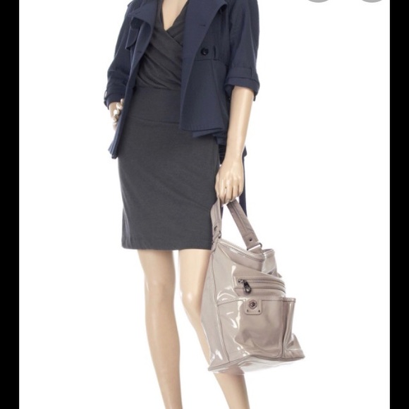 Marc Jacobs patent leather nude taupe shoulder bag - Picture 2 of 16